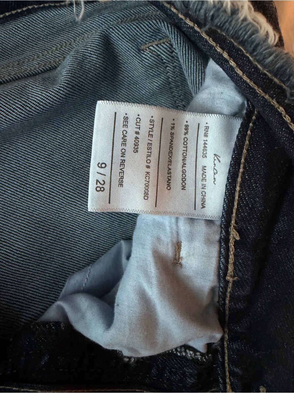 Kancan Women’s Dark Blue Denim Jeans - Picture 5 of 5